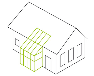 Pultdach- als integrierte In-Dach-Lösung