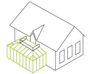 Pultdach- mit Balkon-Integration